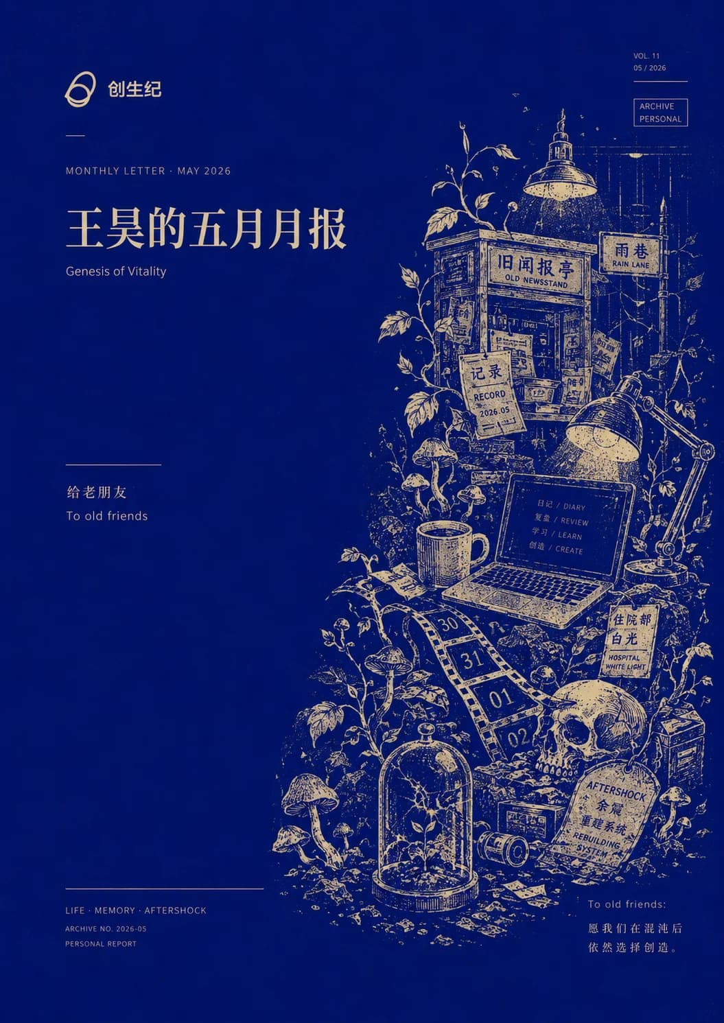 2026 年 05 月老友月报-深蓝寓言封面